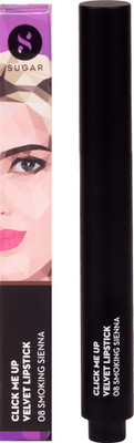 

Sugar Click Me Up Velvet Lipstick - 08 Smoking Sienna(Brown Toned Burnt Orange)
