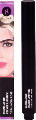 

Sugar Click Me Up Velvet Lipstick - 02 Raunchy Rose(Nude Rose Pink)