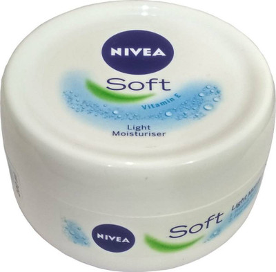 

Nivea Soft Cream/Light Moisturiser with Vitamin-E -(2 x 100ml)(200 ml)