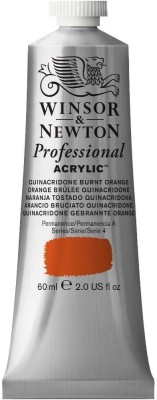 Winsor & Newton Professional Acrylic Colour - Tube of 60 ML - Quinacridone Burnt Orange (549)(Set of 1, Quinacridone Burnt Orange)