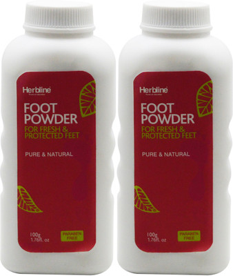 Herbline Foot Powder 100ml Pack Of-2(100 ml, Set of 2)