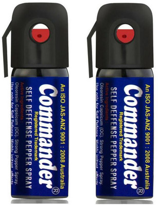 

Commander Self Defense Pepper Spray for Women Safety/Protection, Pack of 2 Pepper Stream Spray