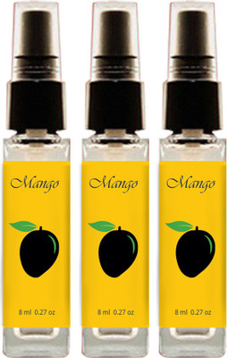 

Geeleemitti Natural Mango Fragrance Pocket Perfume Combo Pack of 3, Water Based with 0% Alcohol Perfume - 24 ml(For Men & Women)