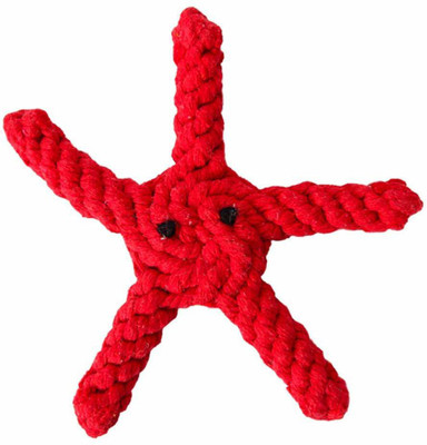 

SRI Pet Dogs Cotton Rope Knitting Chew Toys Puppy Dog Interactive Chewing Toy (Red Starfish) Polyester Chew Toy For Dog