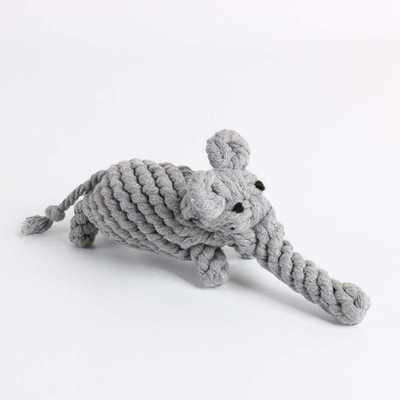 

SRI Dog Rope Toy Cotton Durable Chew Toys for Teething Chewing Puppy Small Medium Dogs (Elephant) Cotton Chew Toy For Dog