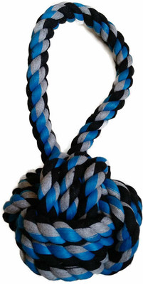 

SRI SRI Tug Rope Toy Dogs Two Knots with Ball Cotton Chew Toy For Dog