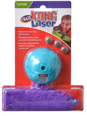

Kong Interactive Laser Cat Toy Rubber, Polyester Ball, Plush Toy For Cat
