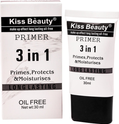 

Kiss Beauty 3 in 1 Long Lasting Oil Free Primer - 30 ml(Transparent)
