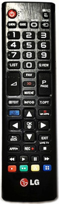 

LG SMART TV 3D (Works for all L.G Tv without any setup) Remote Controller(Black)