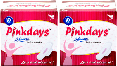 

Pinkdays Advance Super Absorbent Soft and Comfortable(20 Pads) Sanitary Pad 240mm Sanitary Pad(Pack of 2)