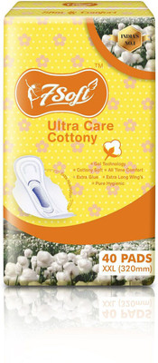 

7 Soft Ultra Care Cottony 40 Pads (320mm) Sanitary Pad(Pack of 40)