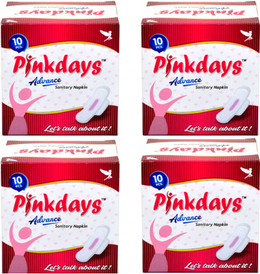 

Pinkdays Advance Super Absorbent Soft and Comfortable(40 Pads) Sanitary Pad(Pack of 4)