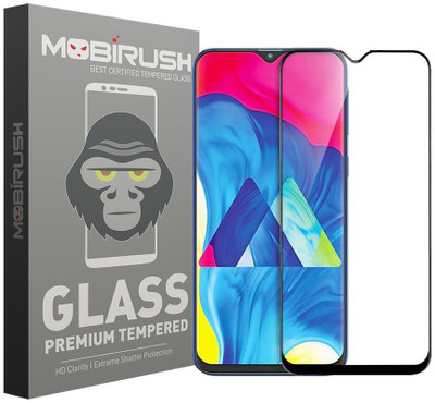 MOBIRUSH Edge To Edge Tempered Glass for Samsung Galaxy M10(Pack of 1)