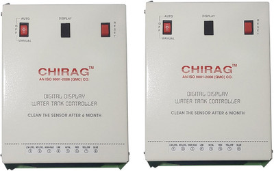 

CHIRAG - SBP72 Automatic Water Level Controller with Panel FOR SUBMERSIBLE PUMP (PACK OF 2) Wired Sensor Security System