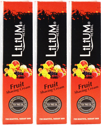 

Lilium Herbal Fruit Shaving Cream Pack of 3(120 ml)