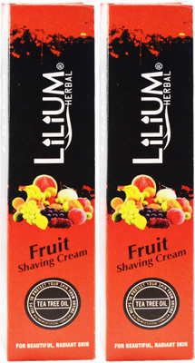 

Lilium Herbal Fruit Shaving Cream Pack of 2(120 ml)