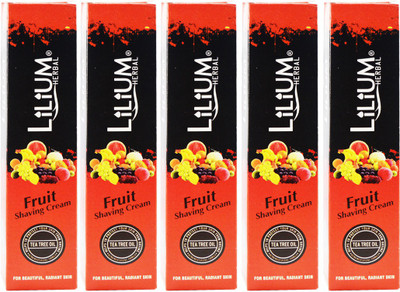 

Lilium Herbal Fruit Shaving Cream Pack of 5(120 ml)