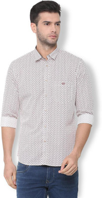 van-heusen-men-geometric-print-casual-white-shirt