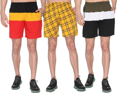 SHAUN Printed Men Multicolor Regular Shorts