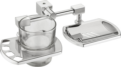 

Jovial 609 Creepy Soap Dish Holder with Toothbrush Holder, Soap Dish Stand with Toothbrush Stand, Bathroom Accessories for Home (Glossy Finish, 304 Stainless Steel, Anti Rust, Corrosion Free)(Silver)