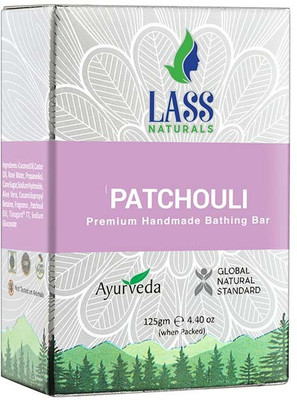 

LASS NATURALS Patchouli Soap Moisturizing Cleanser for Dry, Chapped, Sun-Exposed Skin, 125 g Pack of 3(125 g, Pack of 3)