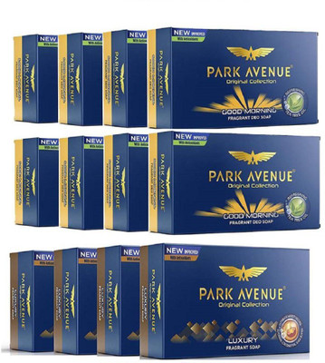 

Park Avenue GOOD MORNING 125g X 8 + LUXURY Fragrant Soap 125gm X 4(1500 g, Pack of 12)