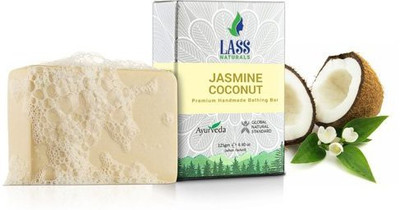 

LASS NATURALS ME-COCNUT JASMINE SOAP 125 GMS X 3 PACKS(125 g, Pack of 3)
