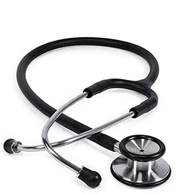 

RCSP Stainless Steel Silvery SS Doctors Multi Life Acoustic Stethoscope(Black)