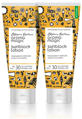 

Aroma Magic Pack of 2 Sunblock Lotion 50 ml - SPF 30 PA++(50 ml)