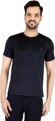 

Awack Solid Men's Round Neck Grey T-Shirt, Darkgrey