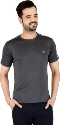 

Awack Solid Men's Round Neck Grey T-Shirt, Steelgrey