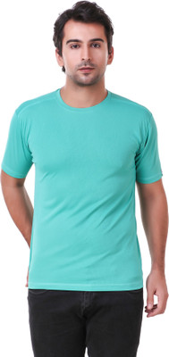 Galatea Self Design Men Round Neck Blue T-Shirt
