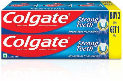 

Colgate Strong Dental Toothpaste Toothpaste(500 g, Pack of 3)