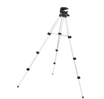 

OSRAY Tripod-Portable Camera Tripod With Three-Dimensional Head & Quick Release Plate Tripod(Black, Silver, Supports Up to 500 g)