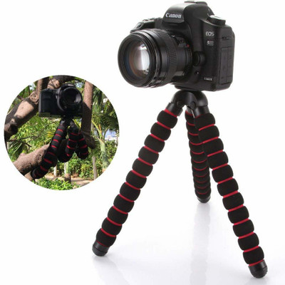 

Techlife Solutions njnj55 Tripod(Black and red Medium size, Supports Up to 1000 g)
