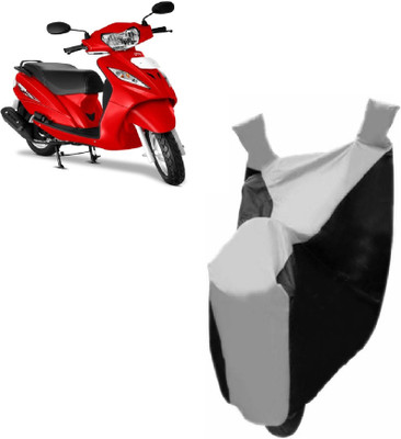Auto Age Two Wheeler Cover for TVS(Wego, Black)