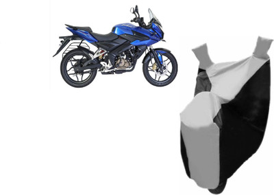 Auto Age Two Wheeler Cover for Bajaj(Pulsar AS 150, Black)