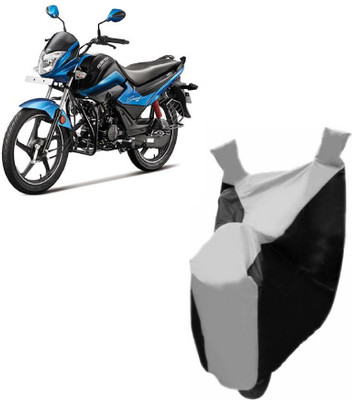 KAAZ Two Wheeler Cover for Hero(Splendor I Smart, Black)