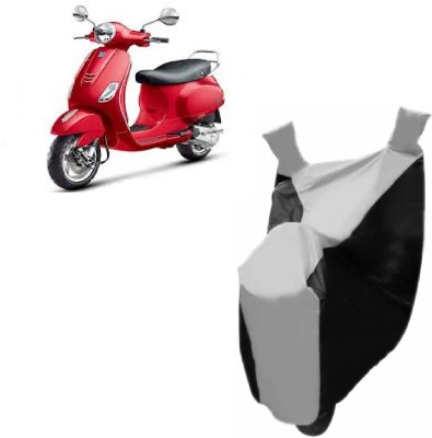 ABP Two Wheeler Cover for Piaggio(Vespa VXL, Black, Silver)