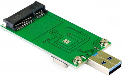

Buyyart New Mini PCI-E mSATA to USB 3.0 External SSD PCBA Converter Adapter Card USB Adapter(Green)