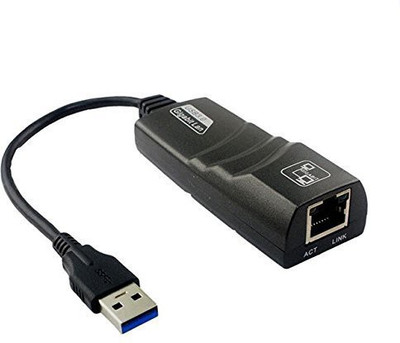 

AVB USB 3.0 Gigabit {Upgraded Version} Black High Speed USB to LAN Ethernet Card Network Adapter converter (MAC, Windows XP, 7, 8, 10, Linux, MacOS Sierra, Macbook Pro, Macbook Air, Lenovo Idea Pad, Android TV Supported) - Plug and Play - No Driver Needed