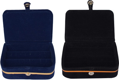 

Aadhya Combo Of Ring & Earring Box (Multicolour) Vanity Box(Blue, Black)