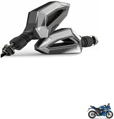 AUTODAZZ Front, Rear, Side LED Indicator Light for Bajaj Pulsar, Discover, Platina, Universal For Bike(Yellow, White)