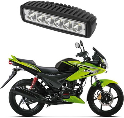 AUTOGARH Bar Spot Beam Off Road Driving 6 CREE LED Fog Light Lamp Universal Fitting For CBF Stunner(18W) - Pack of 1 Headlight Motorbike LED for Honda (12 V, 55 W)(CBF Stunner, Pack of 1)