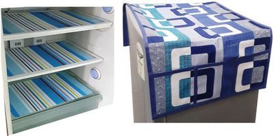 YELLOW WEAVES Fridge Mat(Width: 100 cm, Blue)