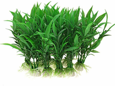 

Futurekart Simulation Aquatic Plastic Plants Aquarium Ornament Decorations (3.2 * 2.1 * 11cm) 10 in 1 Set (Green) Aquarium Plant Anchor({Plant Anchors10)