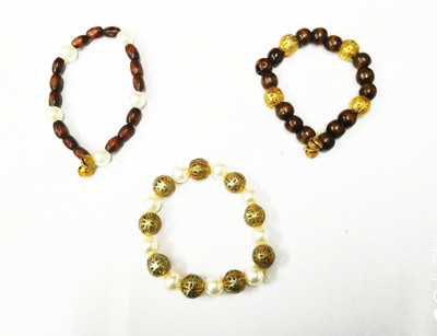 KANTA ASTRO HOUSE Wood Bracelet Set(Pack of 3)