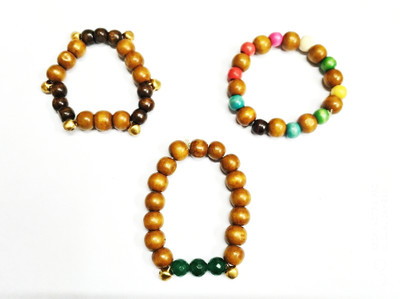 KANTA ASTRO HOUSE Wood Bracelet Set(Pack of 3)