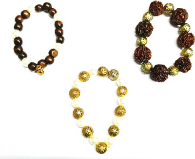 KANTA ASTRO HOUSE Wood Bracelet Set(Pack of 3)