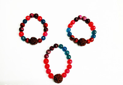 KANTA ASTRO HOUSE Stone Bracelet Set(Pack of 3)